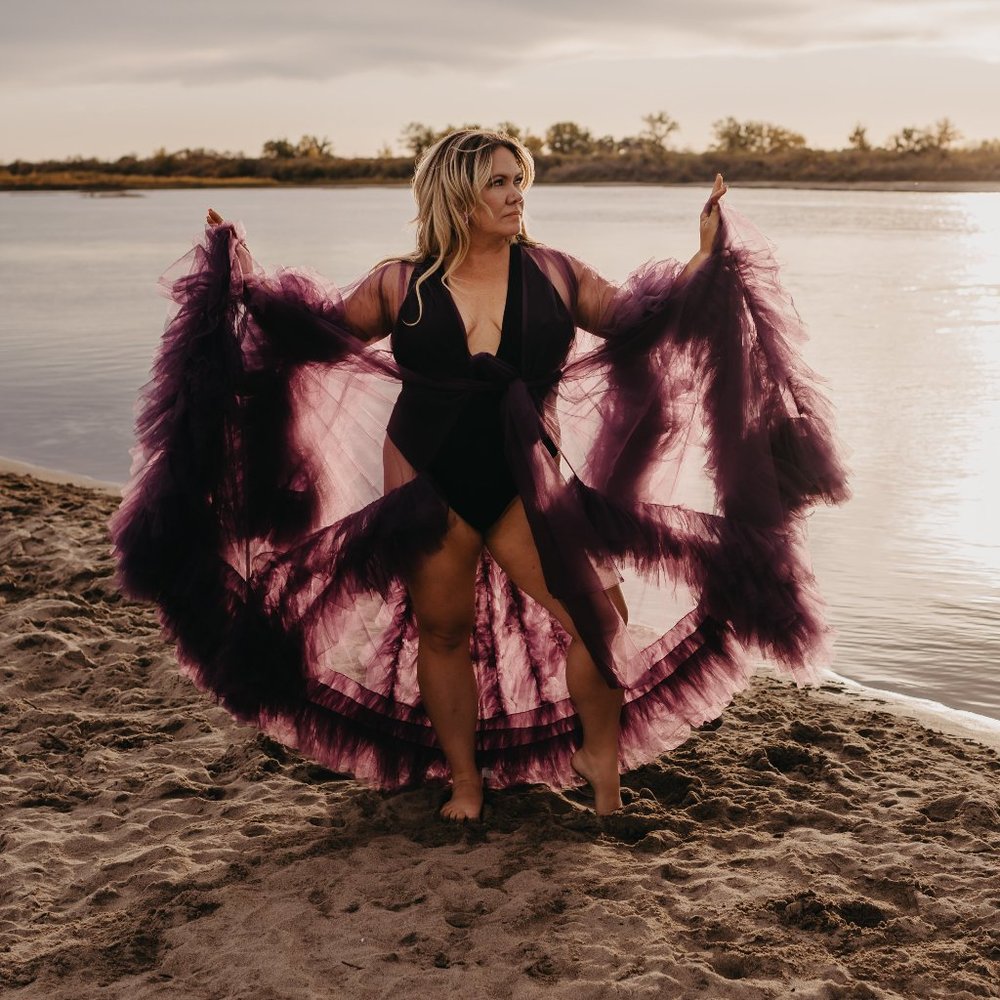 Frilly Purple Robe